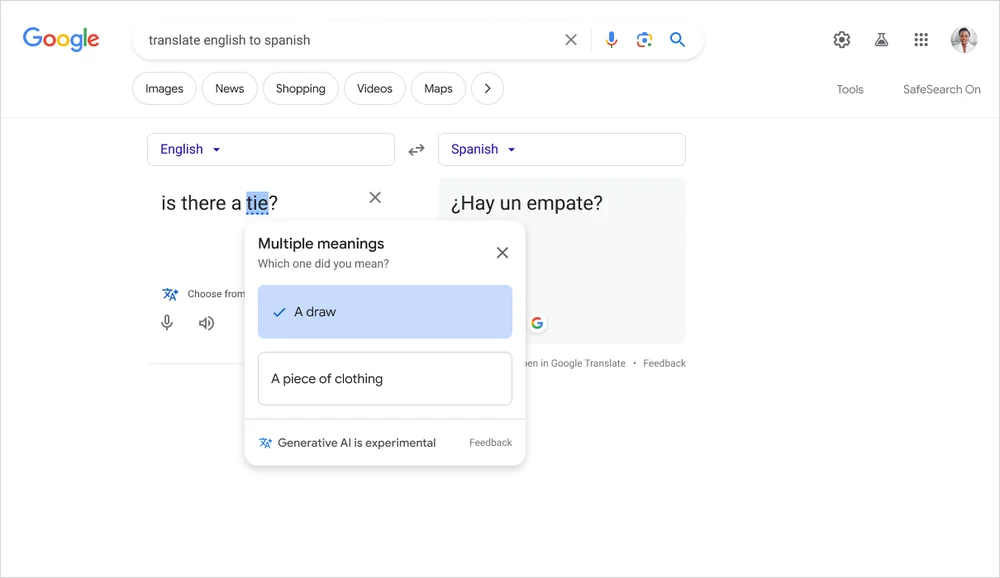 traduction générative IA